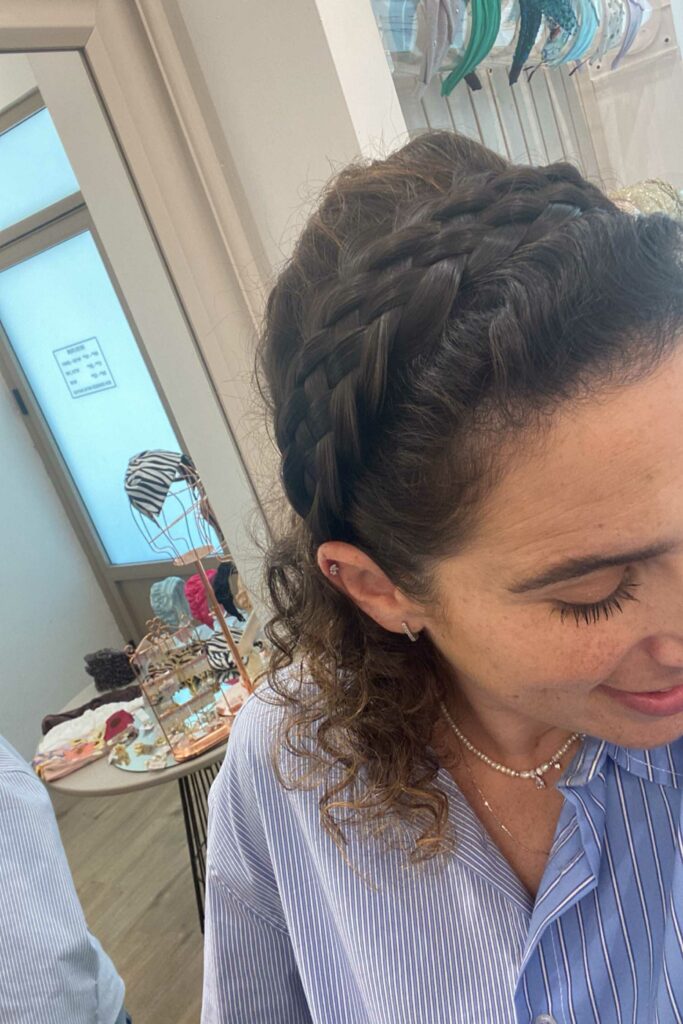 קשת צמה לשיער